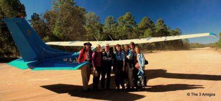 Plane landed at Divisadero Airstrip
